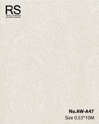 วอลเปเปอร์สีครีม ลายกระดาษสา No.AW-A47