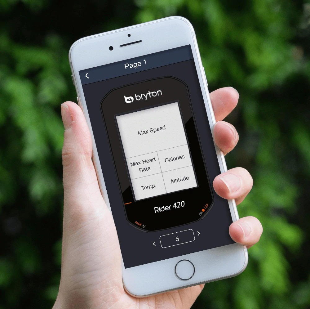ไมล์วัดความเร็วจักรยาน แบบ GPS Bryton Rider 420E 420T พร้อมชุดวัดรอบขาและหัวใจ