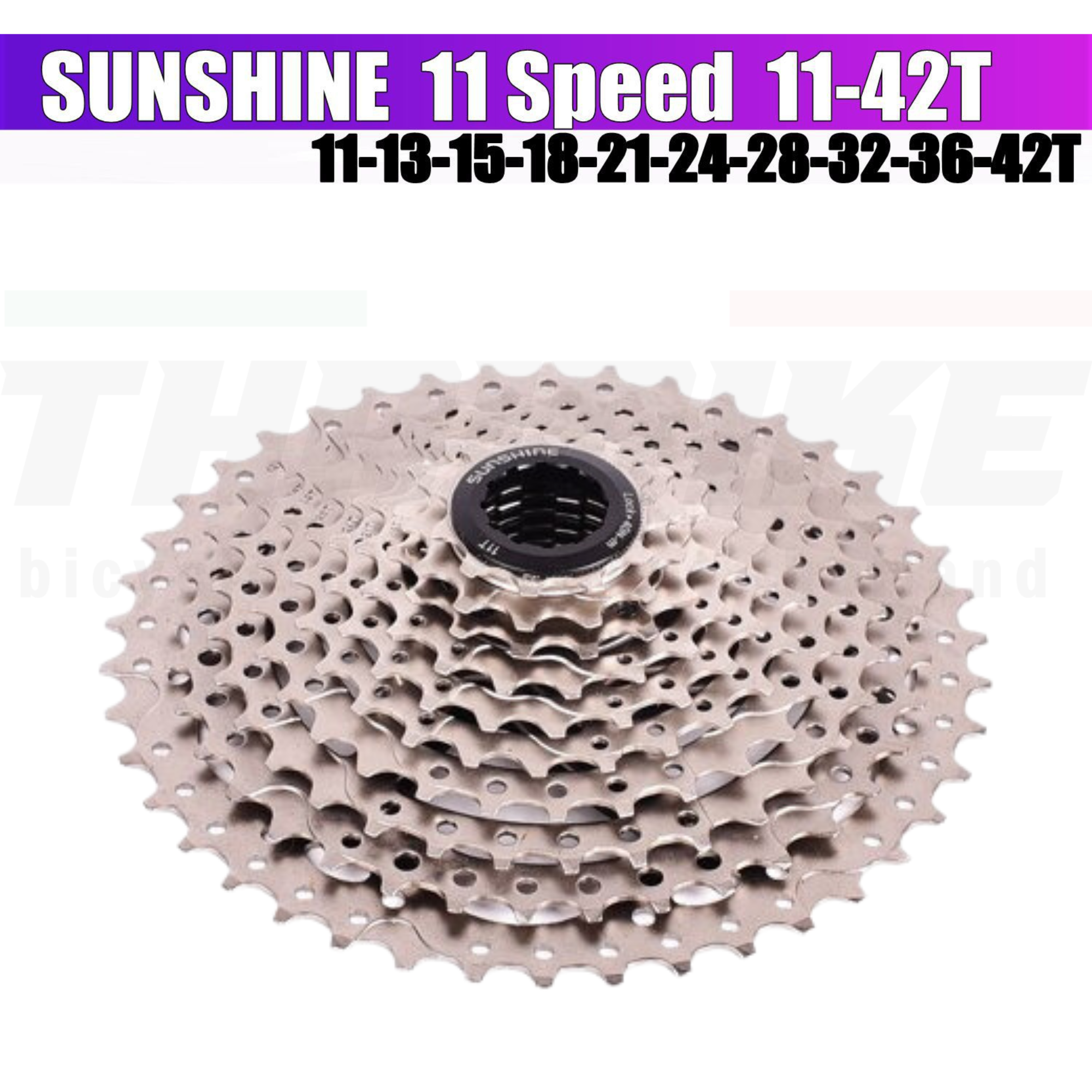 เฟืองจักรยานเสือหมอบ เสือภูเขา SUNSHINE BOLANY แบบ 11 SPD รองรับทั้งหมอบและภูเขา 11-40T/11-42T