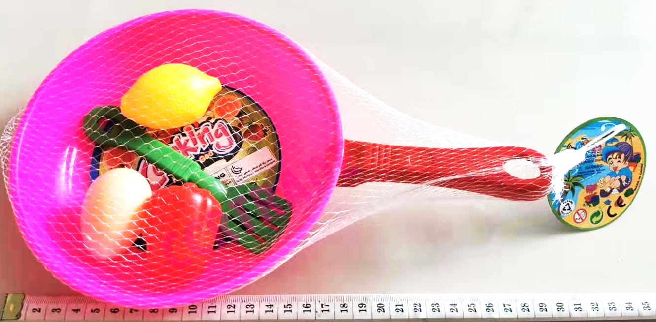 ชุดครัวกะทะสีหวานถุงตาข่าย 29 ซม.