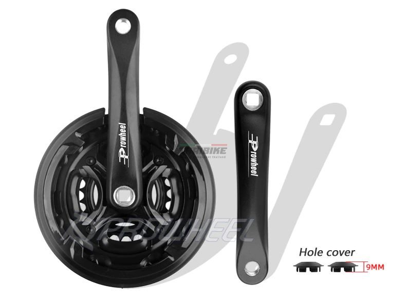 ชุดขาจานจักรยานเสือภูเขาพร้อมใบจาน PROWHEEL 48/38/28 42/34/24