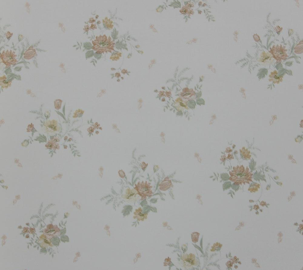 วอลเปเปอร์ลายดอกไม้ สไตล์วินเทจ FLP-M042