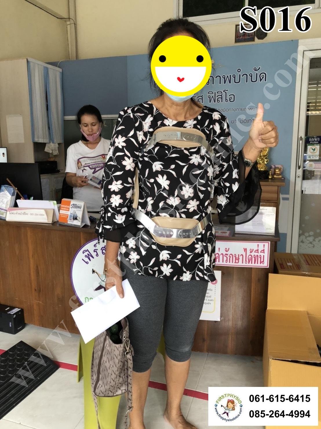 พยุงหลังโครงเหล็กด้านหน้า เจเวท พยุงลำตัวกระดูกทรุด ป้องกันการโค้งงอของหลังมาด้านหน้า,ด้านหลัง,ด้านข้าง Jewett Brace