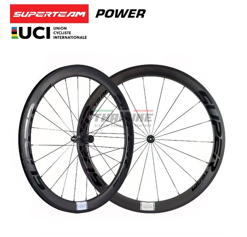 ล้อจักรยานเสือหมอบคาร์บอน SUPERTEAM POWER 700C ประกัน 2 ปีครึ่ง