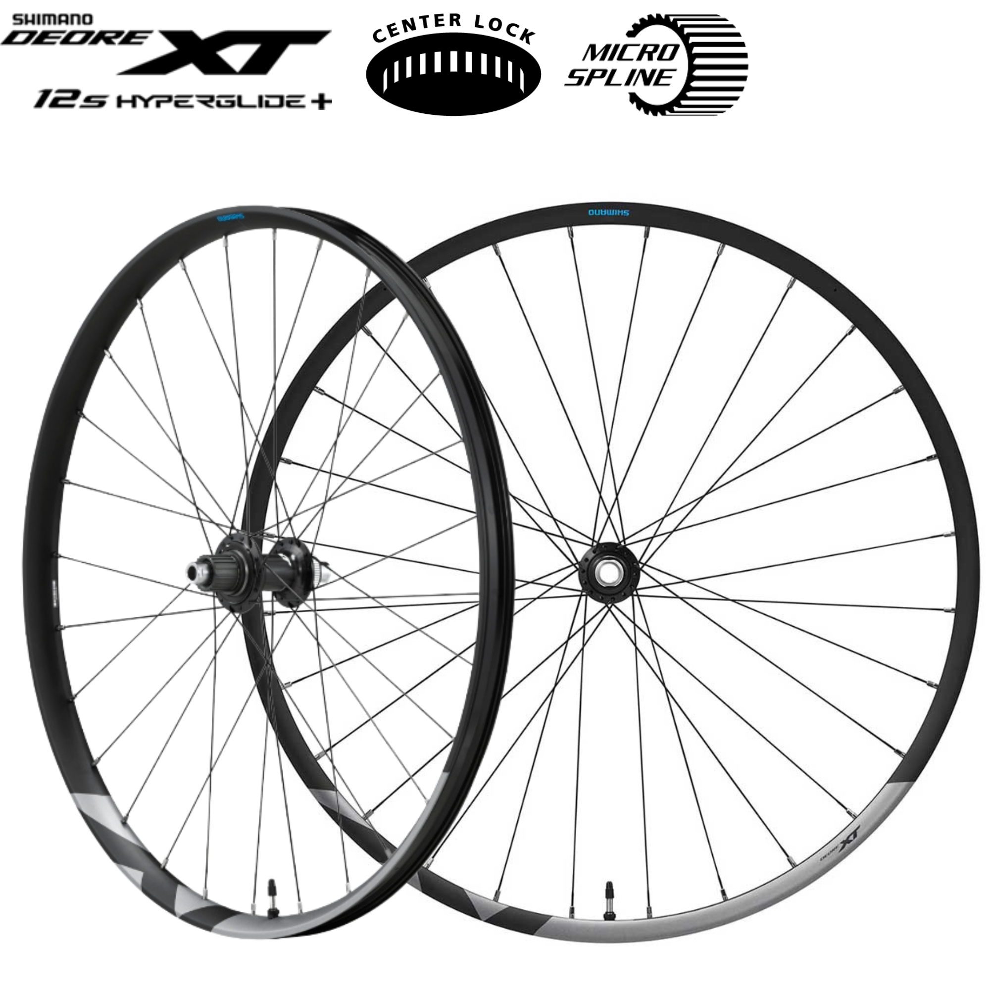 ชุดล้อจักรยานเสือภูเขา SHIMANO DEORE XT Trail Tubeless WH-M8120-TL-R12-B-29