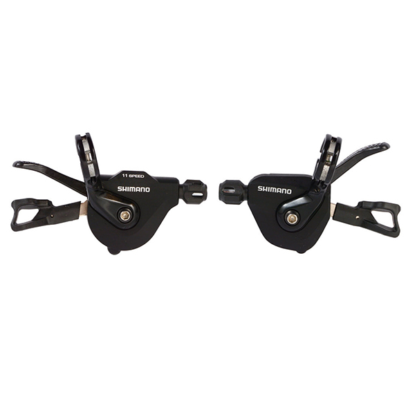 มือเกียร์จักรยาน SHIMANO 105, สำหรับใส่แฮนด์ตรง SL-RS700, R/L, 2X11-SPD, สีดำ