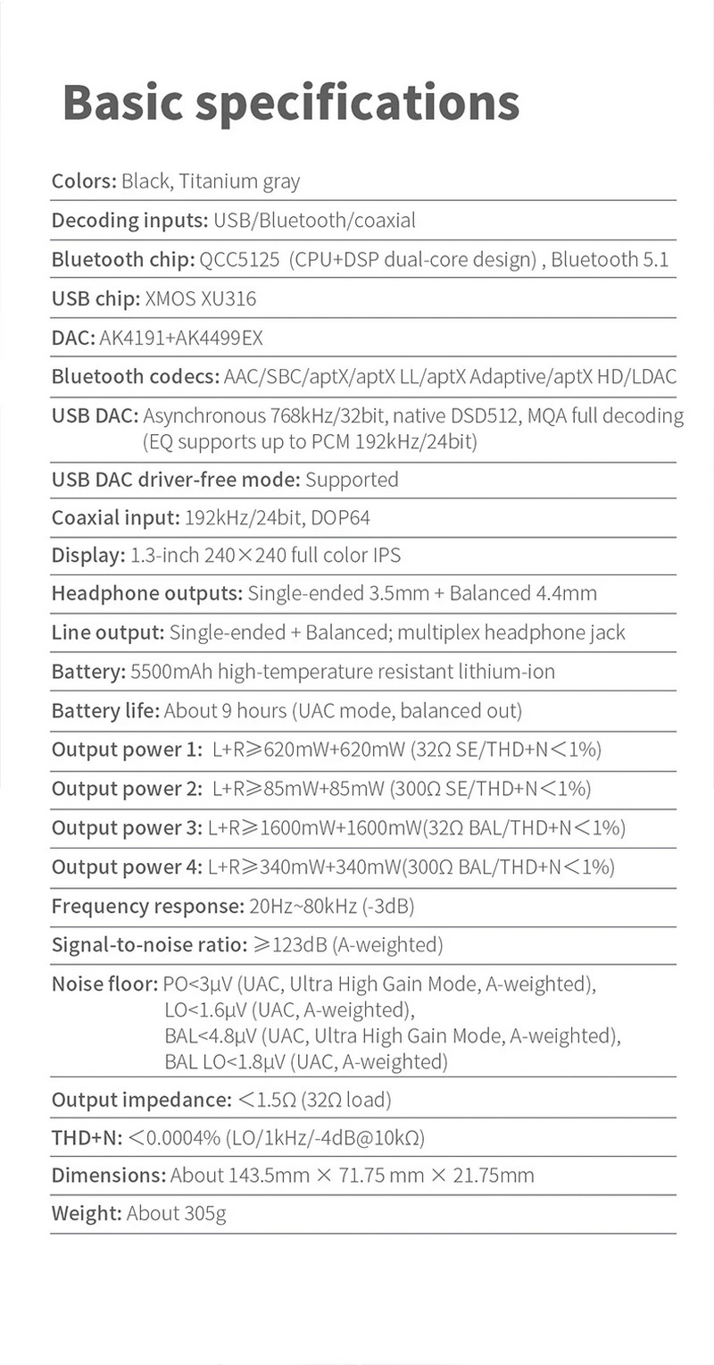 FiiO Q15 DAC/AMP พกพา ชิป DACคู่ จอ IPS รองรับ MQA, PCM 32bit/768kHz, DSD512 ประกันศูนย์ไทย