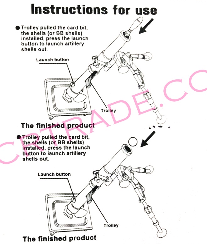 ชุดปืนยิงตอปิโด 2 in 1 แผงใหญ่ 27 ซม.(1x3)