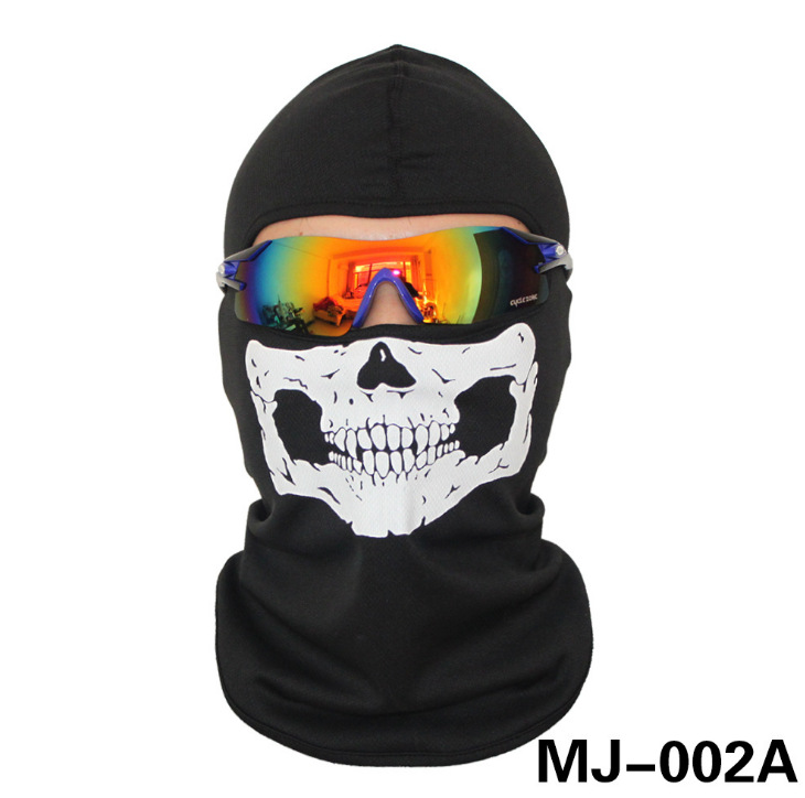 ผ้าบัฟแบบเต็มใบ ลายหัวกะโหลก กันแดด กันฝุ่น เช็ดเหงื่อ