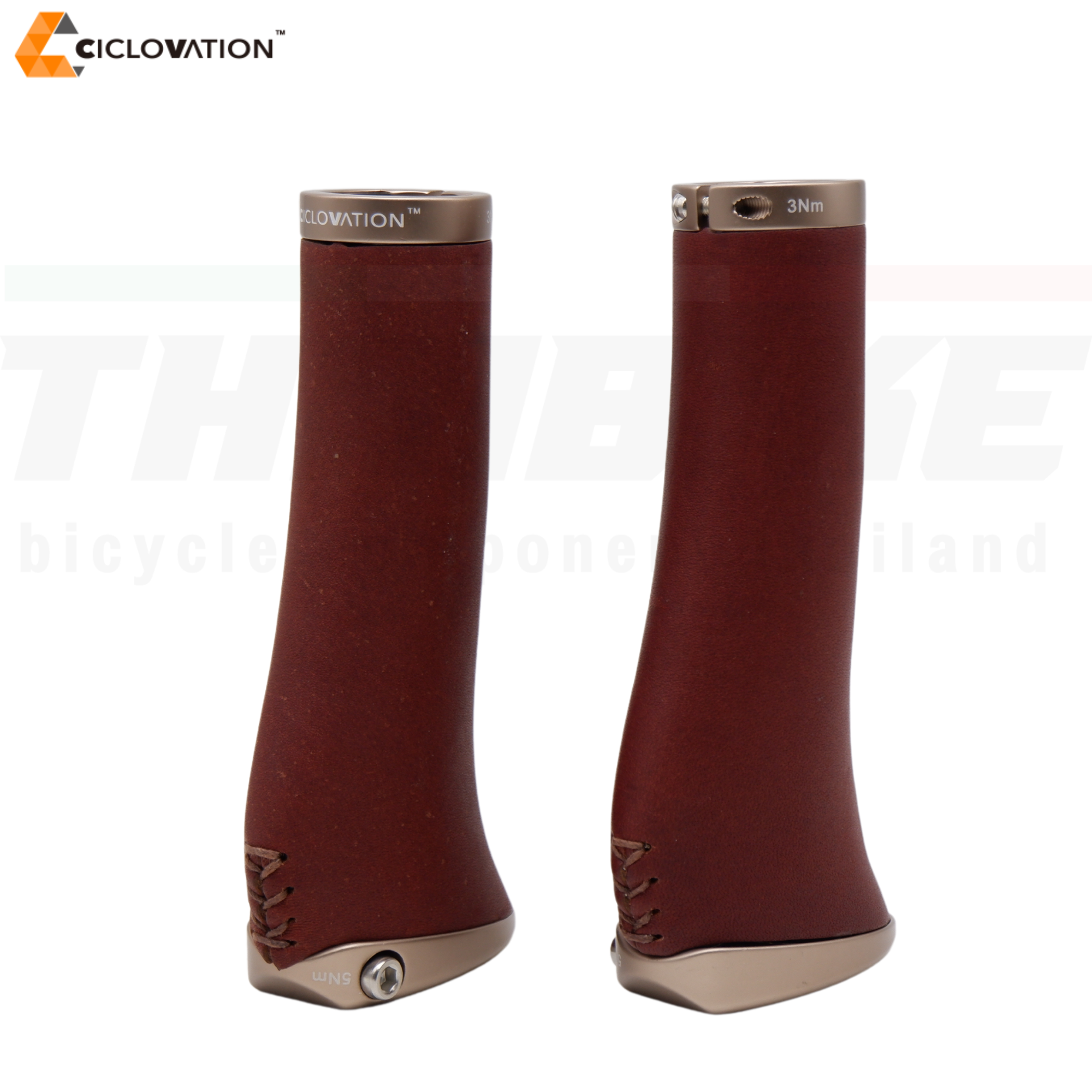 ปลอกแฮนด์จักรยานเสือภูเขาหนังแท้ CICLOVATION Premium Tomahawk Ergonomic Grip