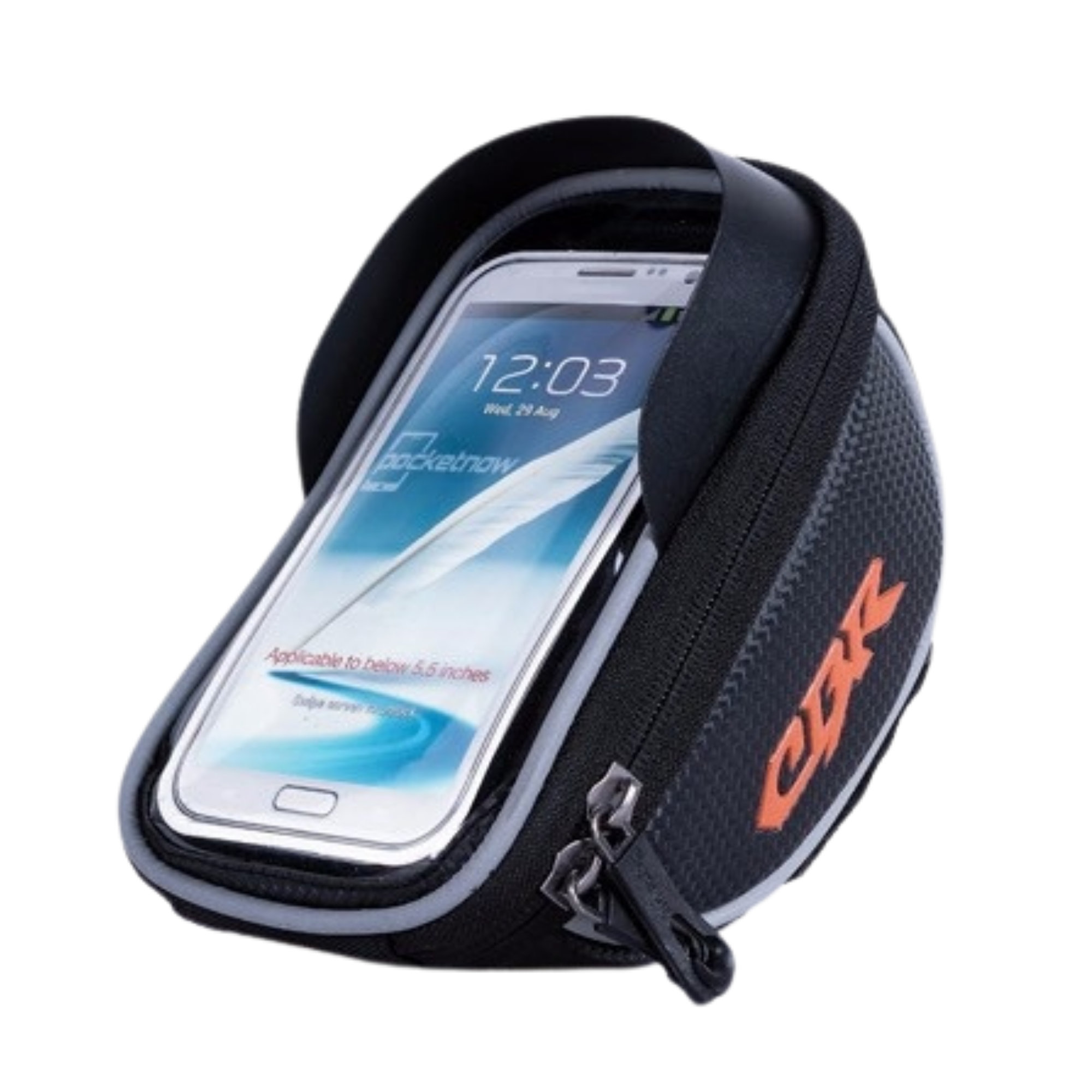 กระเป่าใส่มือถือวางสเต็ม รัดคอแฮนด์ CBR 5.5 นิ้ว ติดกับจักรยาน