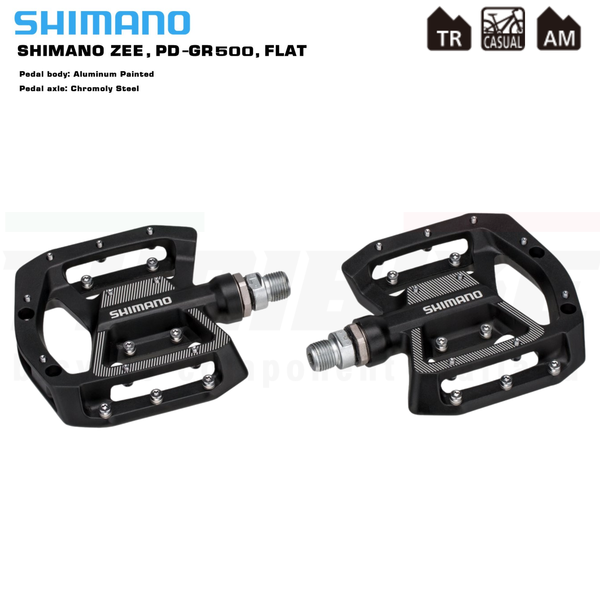 บันใดจักรยานชิมาโน่ SHIMANO ZEE PD-GR500 FLAT ประกันไทย