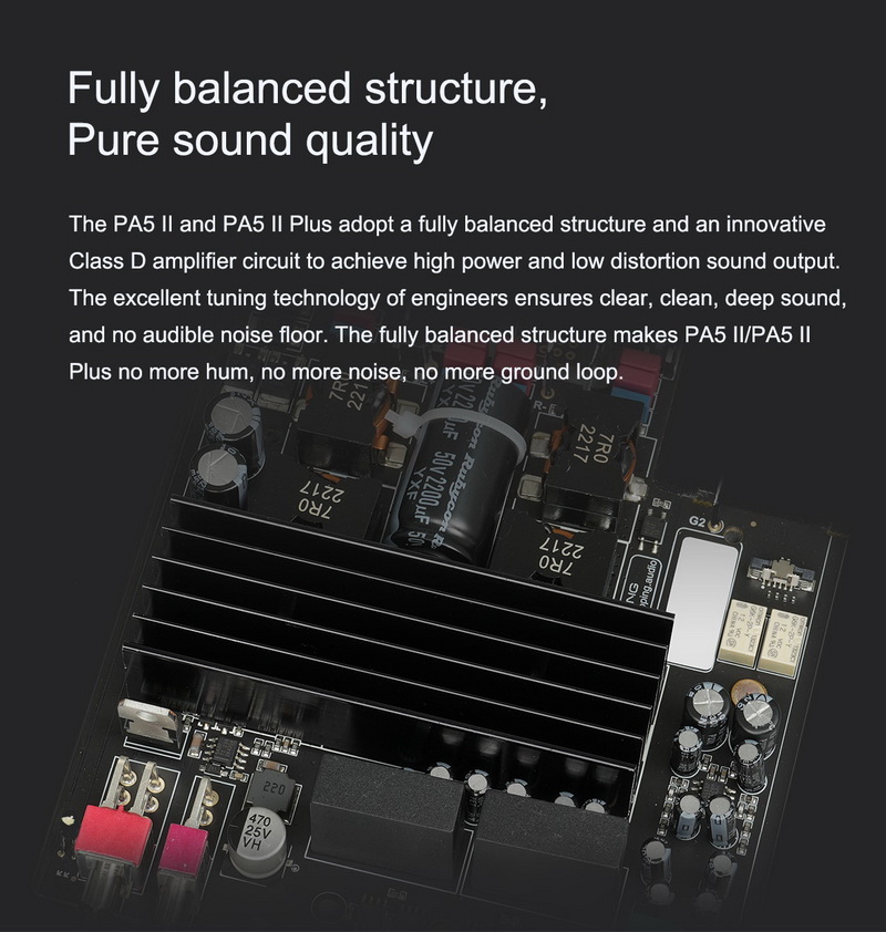Topping PA5ii Plus แอมป์ตั้งโต๊ะ Class D โครงสร้าง Fully Balanced ประกันศูนย์ไทย