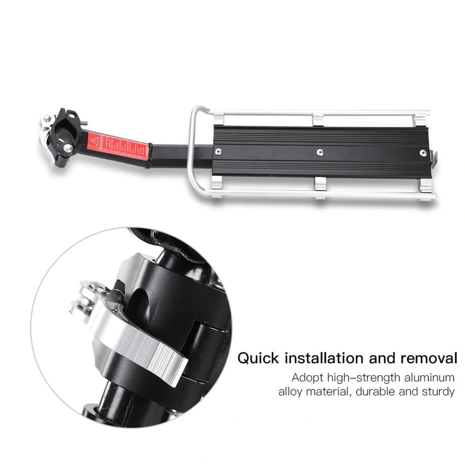 ตะแกรงหลังจักรยานปลดเร็วแบบจับหลักอาน TB1