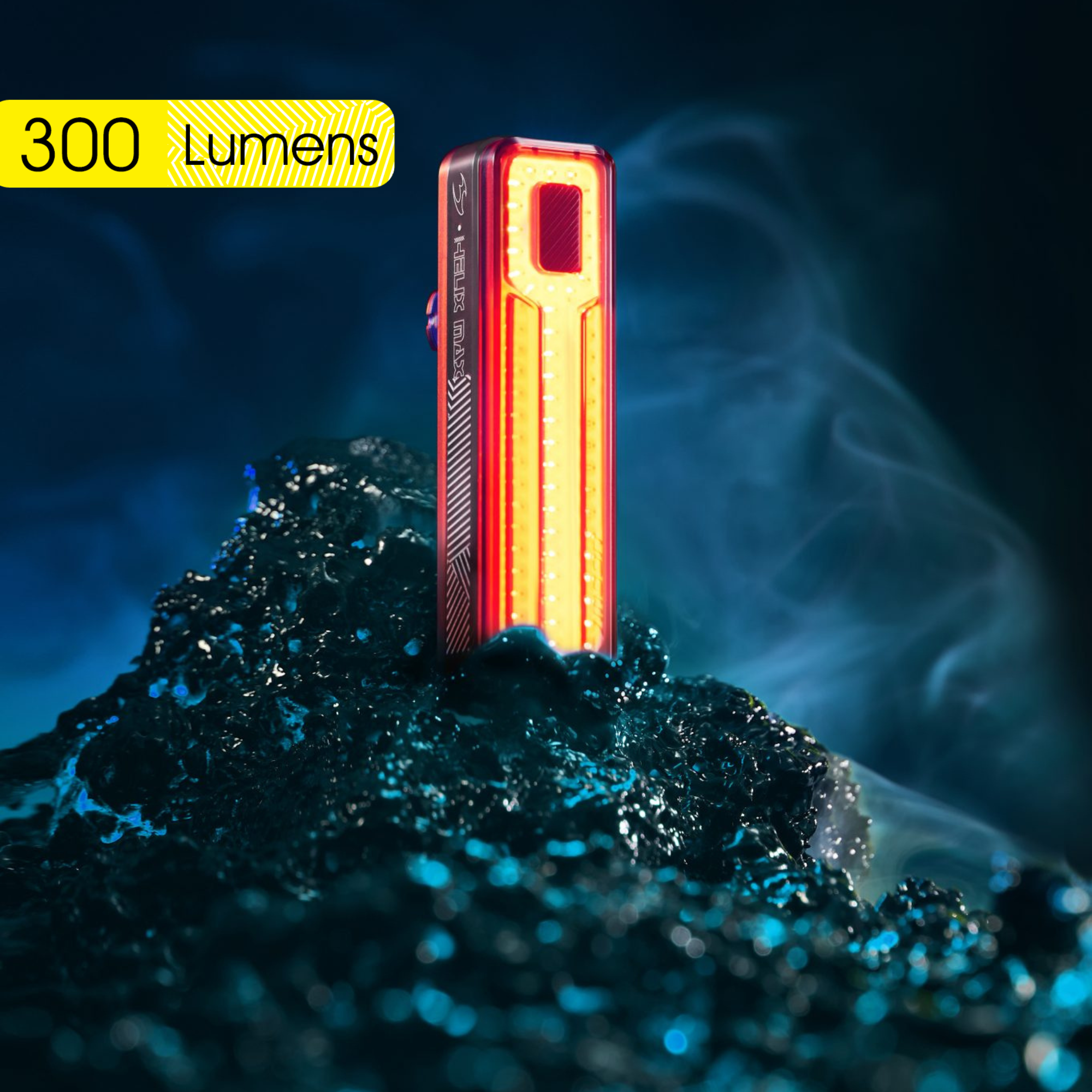 ไฟท้ายจักรยานเสือหมอบ เสือภูเขา MOON HELIX LITE 100LM HELIX SENSE 300LM