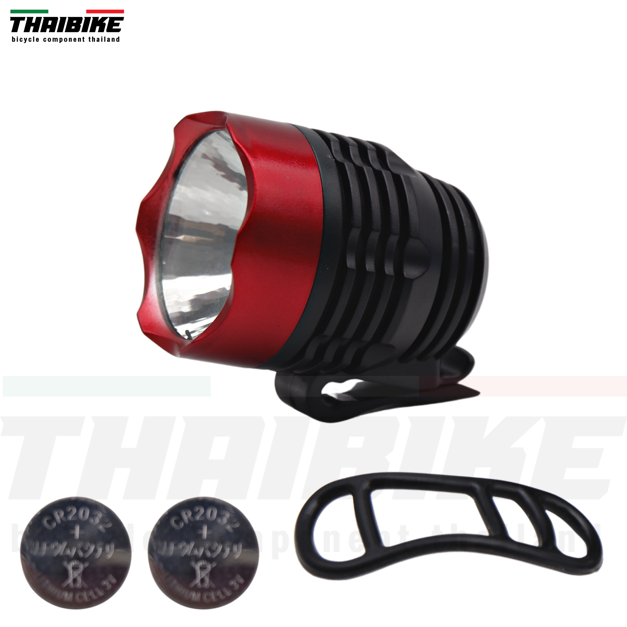 ไฟหน้าจักรยานเสือหมอบ เสือภูเขา THAIBIKE MULTIFUNCTION LAMP 3W CR2032