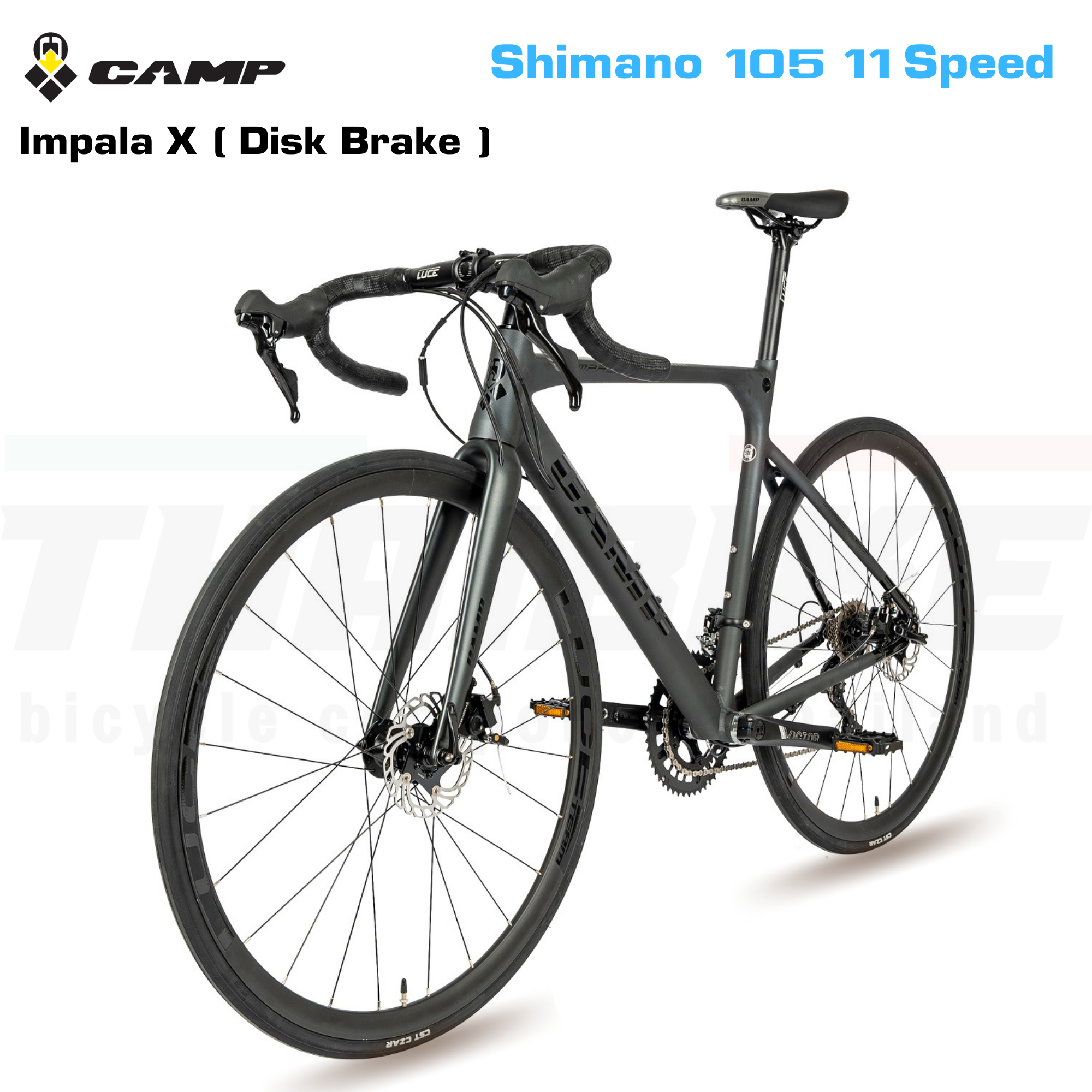 จักรยานเสือหมอบดิสก์เบรค CAMP Impala DB 22 sp. SHIMANO 105
