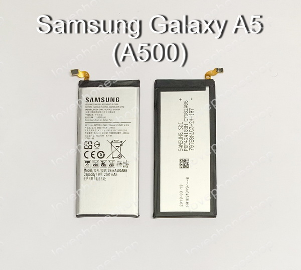 แบตเตอรี่ แท้ Samsung Galaxy A5 - EB-BA500ABE/2300mAh 3.8V 8.74Wh (ส่งฟรี)