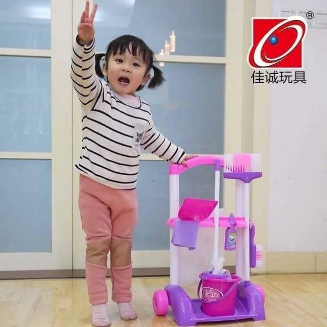 ชุดทำความสะอาด ของเล่นแม่บ้าน‼️งานขึ้นห้าง คุณภาพดีมาก♥️พร้อมส่งจาก กทม ค่าส่งถูก⭐