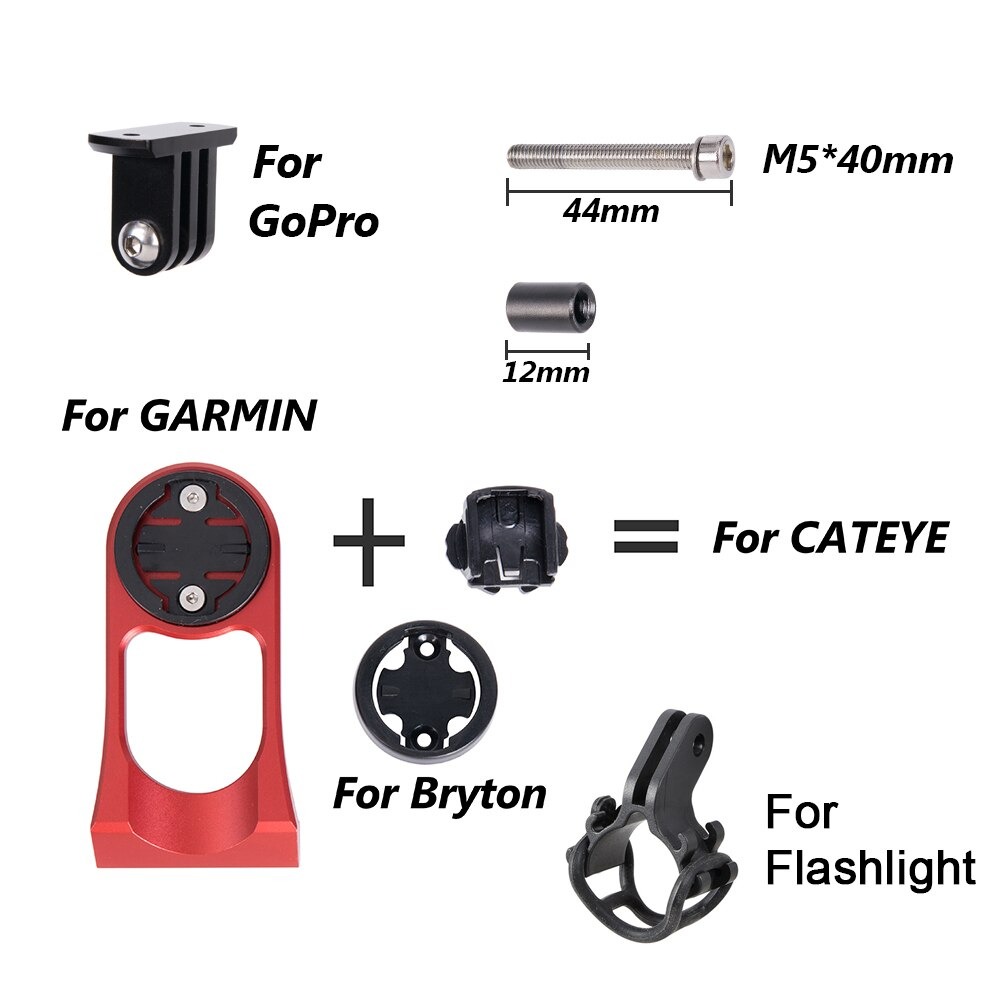 TOP บาร์ฟลาย MOUNT ZTTO PLUS For GARMIN Bryton CATEYE GoPro ขายึดไมล์ ขายึดไฟ