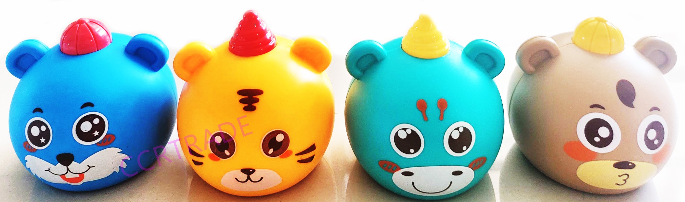 รถสัตว์ป่าการ์ตูนซิ่ง มีลานถาด 33 ซม.(1x16)