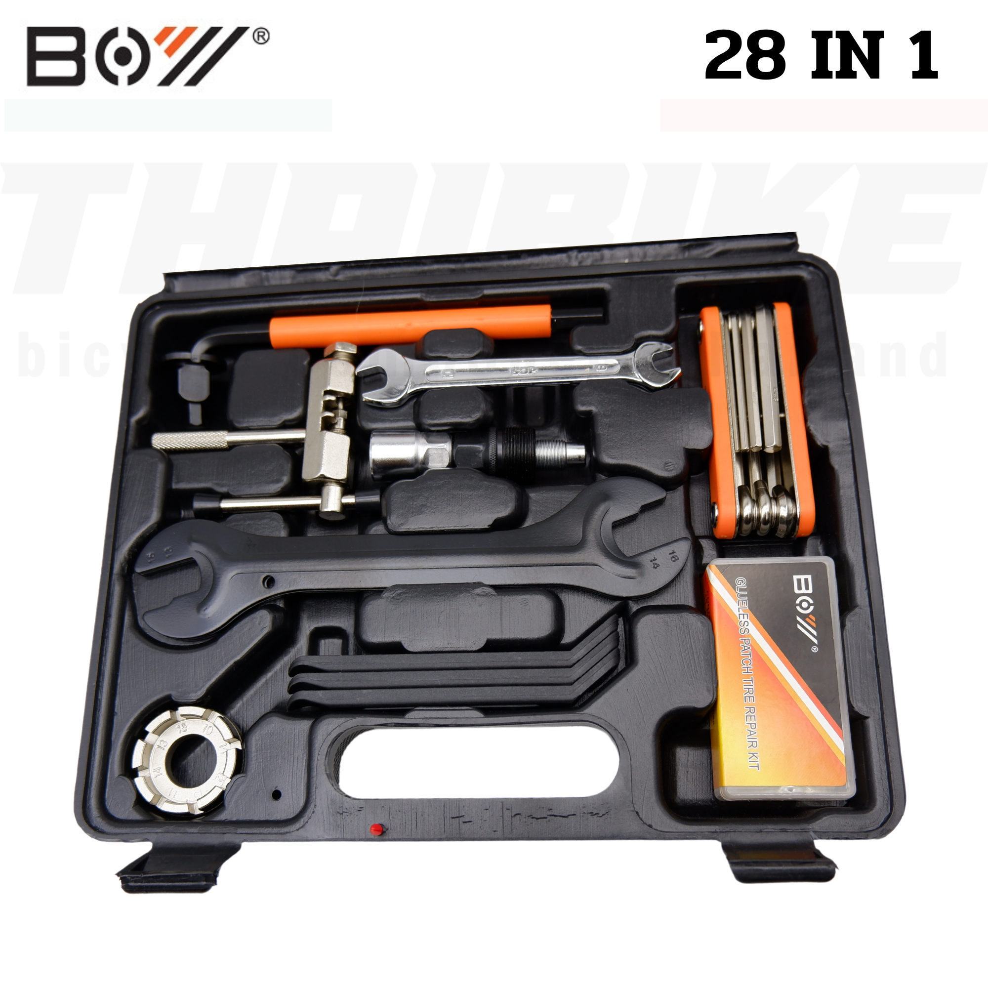 กล่องเครื่องมือซ่อมจักรยานเสือหมอบ เสือภูเขา BOY 28 IN 1 Genuine
