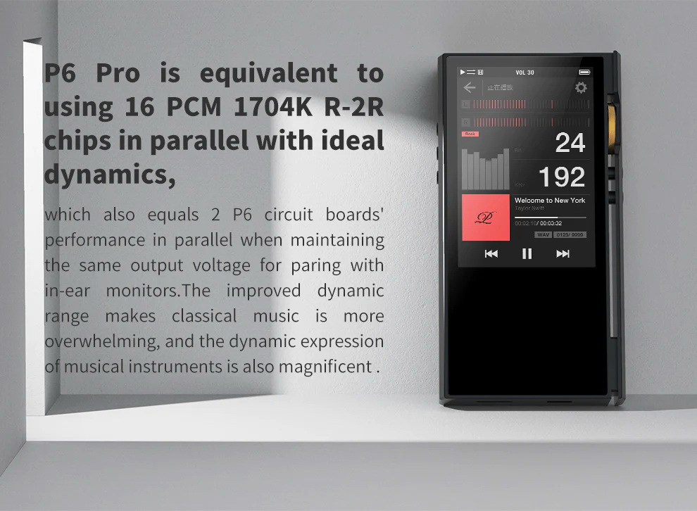 Luxury & Precision P6 Pro DAP เครื่องเล่นพกพาแบบ Discrete R-2R ขั้นสูง ประกันศูนย์ไทย