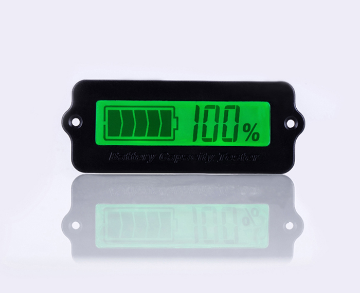 มิเตอร์วัดระดับแบตเตอรี่ 0-100% LCD 12V/24V/36/48V