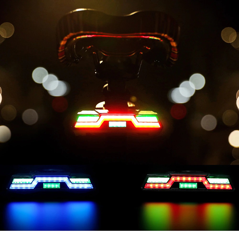 ไฟท้ายจักรยานแบบ THAIBIKE 30LED 6 โหมด สีสลับ