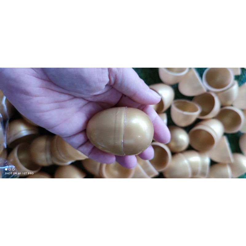 ไ่ข่ทอง ไข่เงินขนาดเท่าไข่ไก่ ไข่จับฉลาก พร้อมส่ง ไข่หลากสี