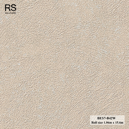 วอลเปเปอร์ พื้นสีน้ำตาล ผนังขัด BES7-B42W