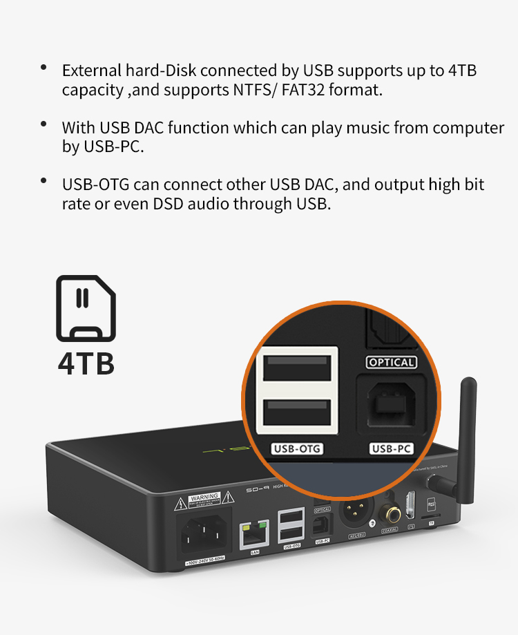 ขาย SMSL SD-9 DAP ตั้งโต๊ะระดับ Hi-Res รองรับ MQA ประกันศูนย์ไทย