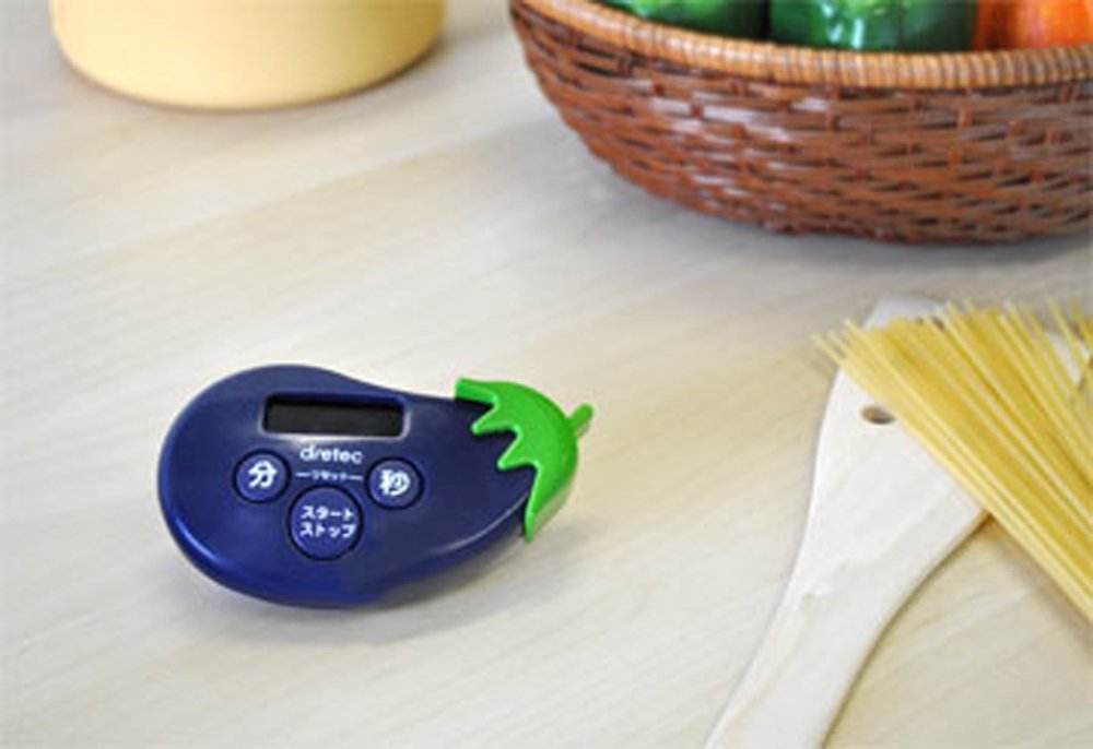 ++พร้อมส่ง++ นาฬิกาจับเวลาทำอาหาร ดิจิตอล รูปมะเขือม่วง เครื่่องและหน้าจอใหญ่ ตัวเลขชัดเจน ดูง่าย ปุ่มกดเป็นภาษาญี่ปุ่น ด้านหลังมีแม่เหล็ก จะนำไปติดตู้เย็นหรือตั้งพื้นก็ได้ สินค้านำเข้าจากญี่ปุ่นแท้ค่ะ