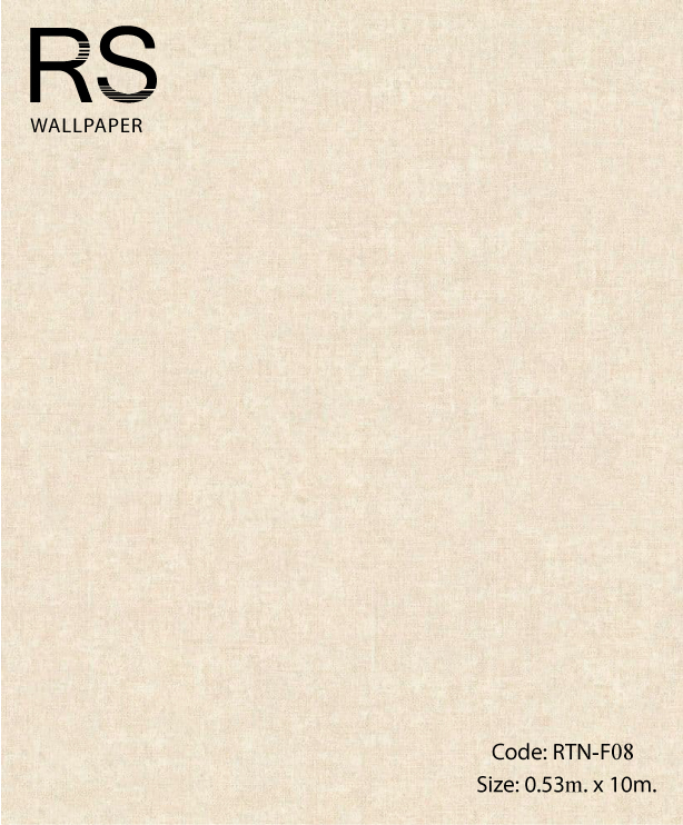 วอลเปเปอร์พื้นสีครีมเทกเจอร์ผ้า RTN-F08