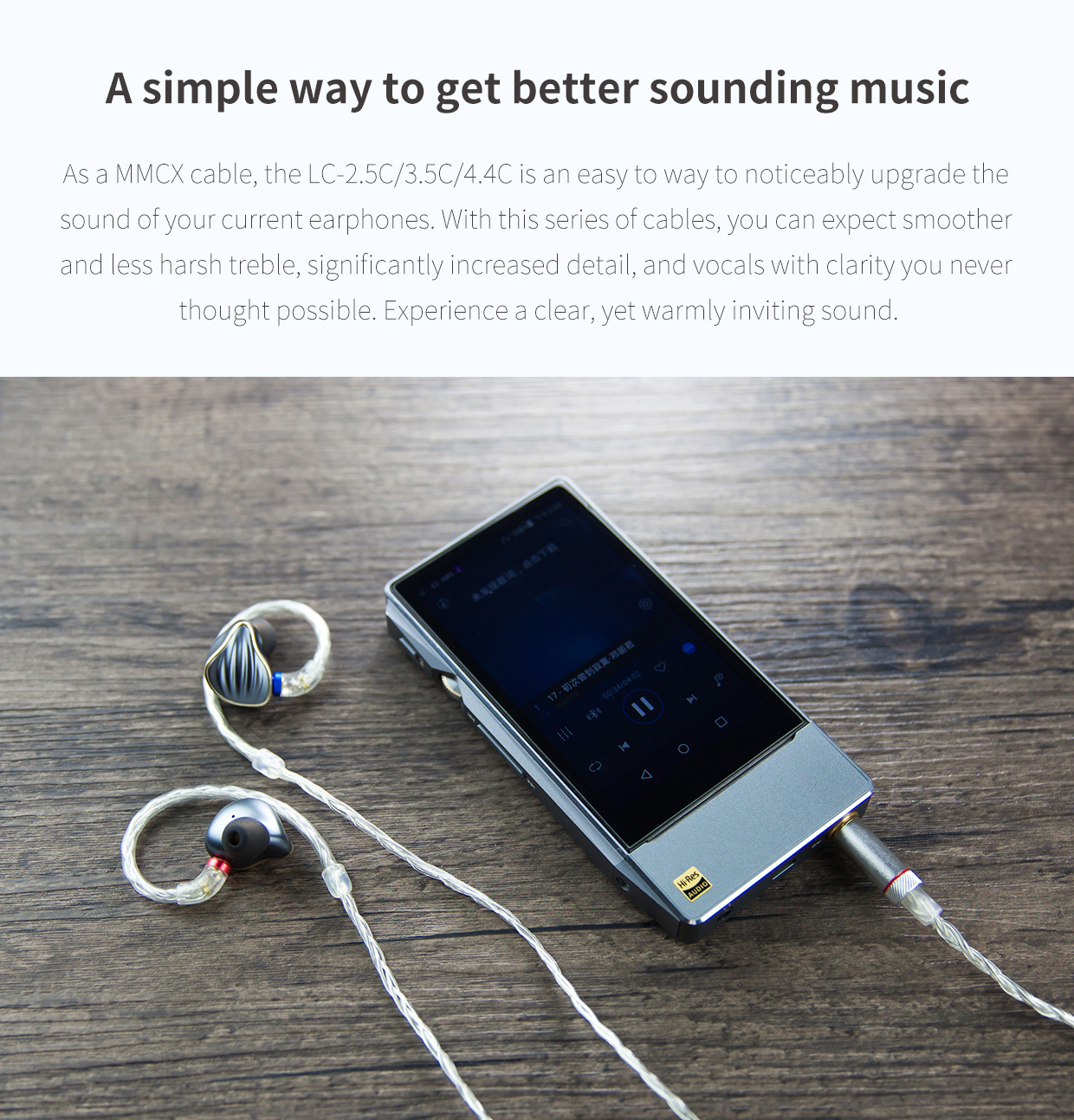 ขาย FiiO LC-2.5C สายอัพเกรดหูฟังขั้ว MMCX สำหรับ Shure/Westone/JVC/FiiO