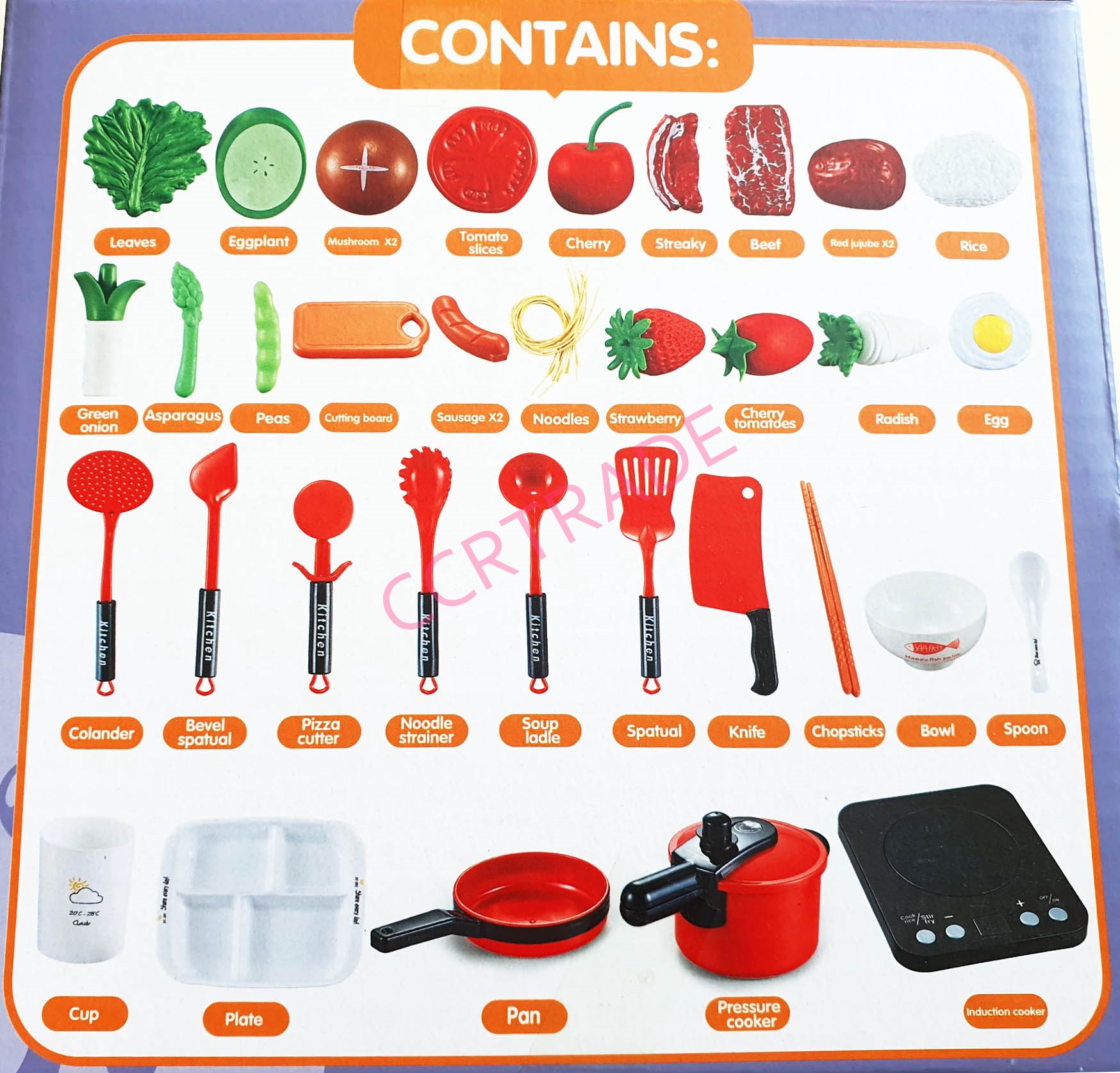 ชุดครัวหม้อกะทะ+เตา 35 ชิ้น มีเสียง มีไฟกล่อง(1x3)