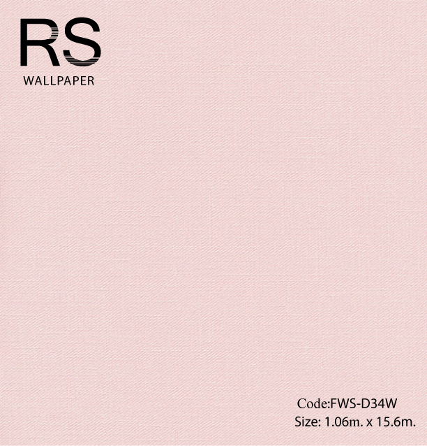 วอลเปเปอร์เทกเจอร์ผ้าสีชมพูอ่อน FWS-D34W