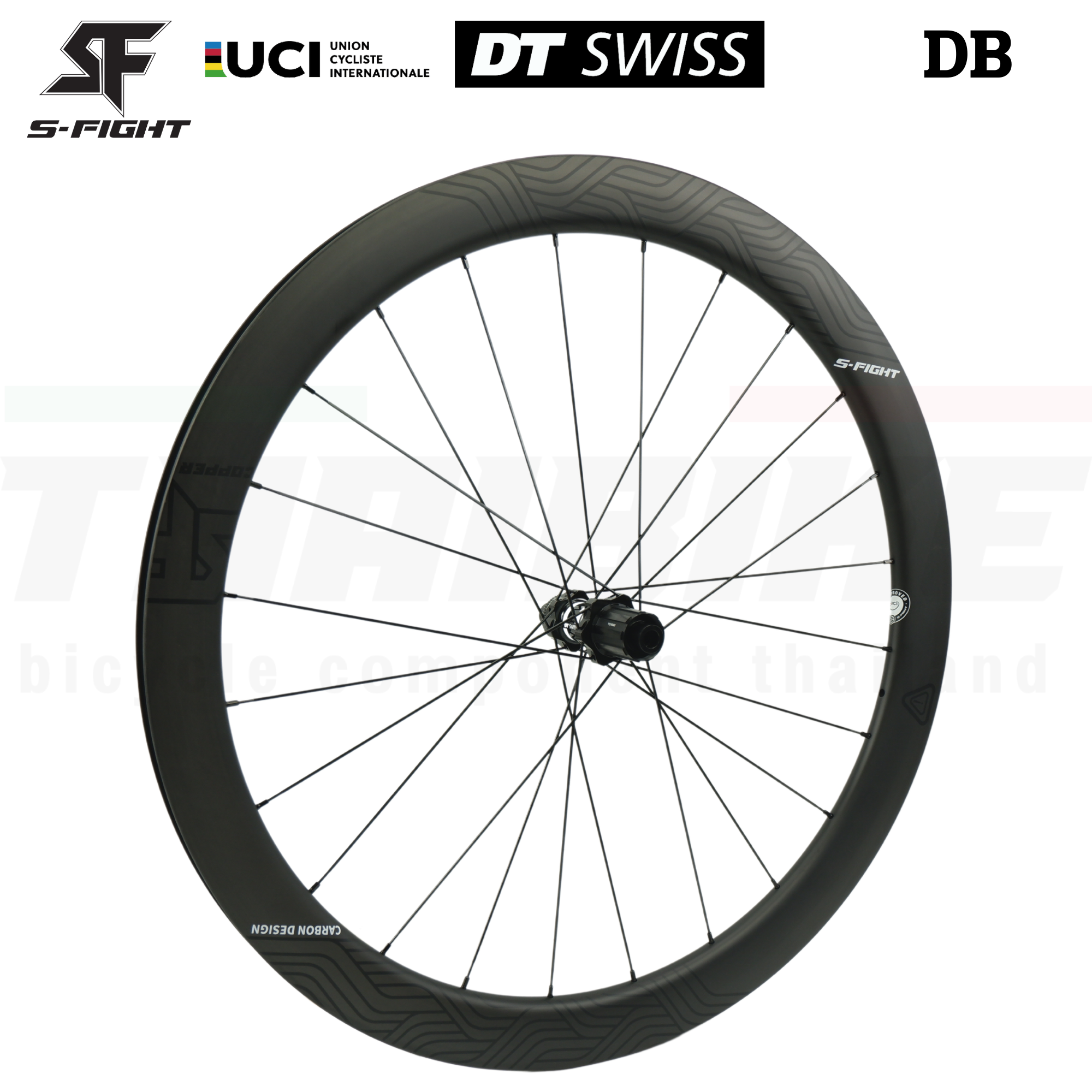ล้อคาร์บอนจักรยานเสือหมอบ Carbon S-Fight Copper 700C ดุม DT-350