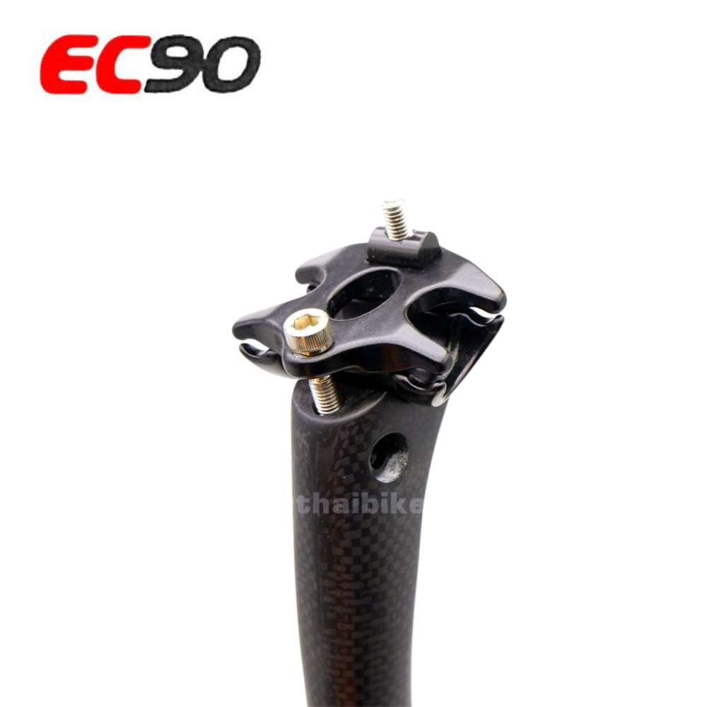 หลักอานคาร์บอน EC90 แบบเยื้องหลัง ขนาด 25.4 หลักอานจักรยาน