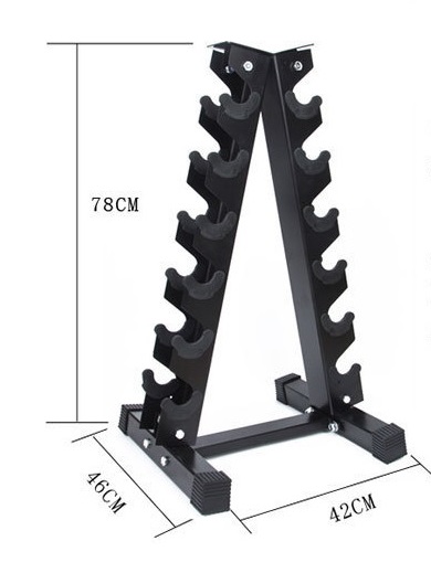 ชั้นวางดัมเบล ทรง A วางได้ 6 คู่