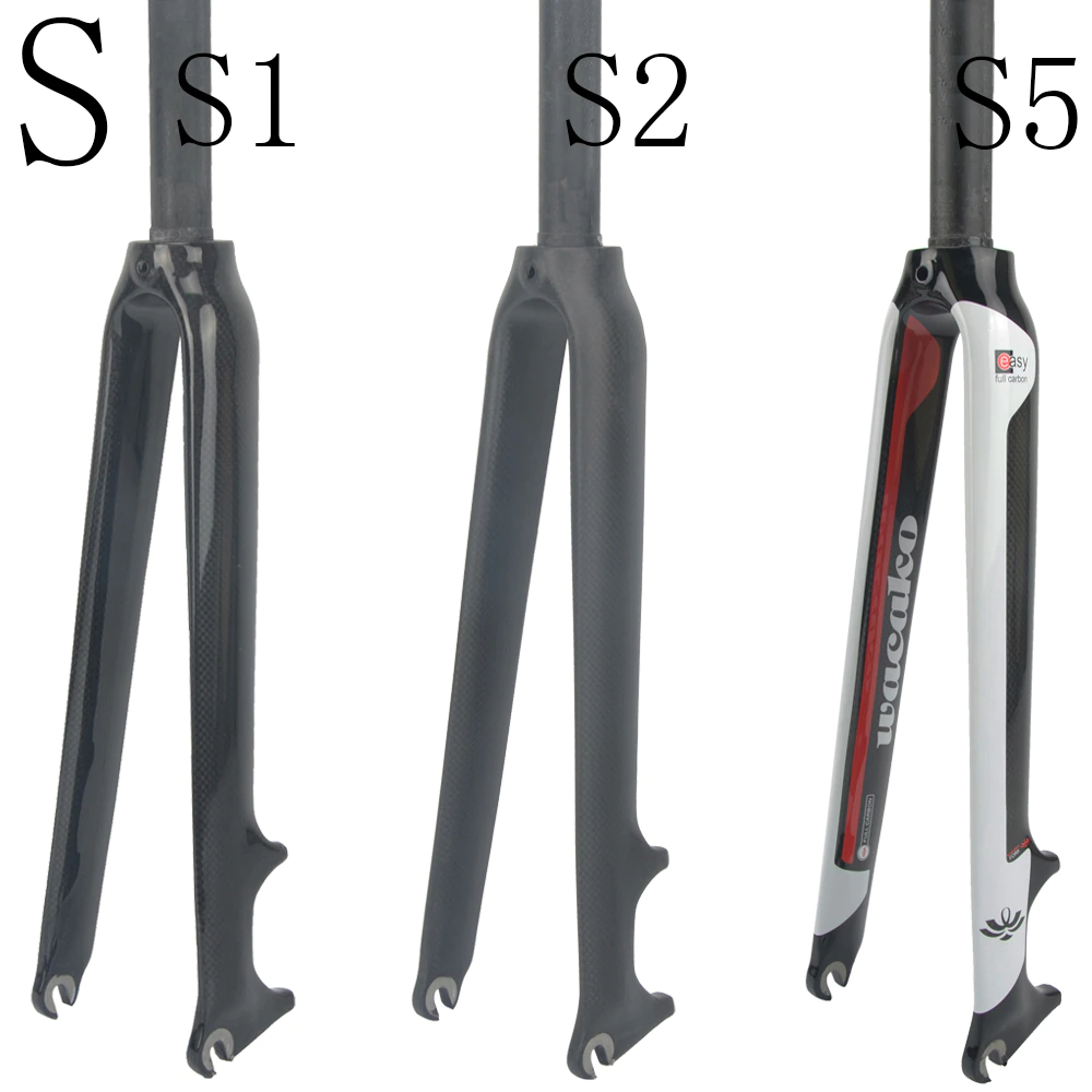 ตะเกียบดิสจักรยานฟูลคาร์บอน 700C WACAKO รองรับดิสก์เบรคคอตรง คอเทเปอร์