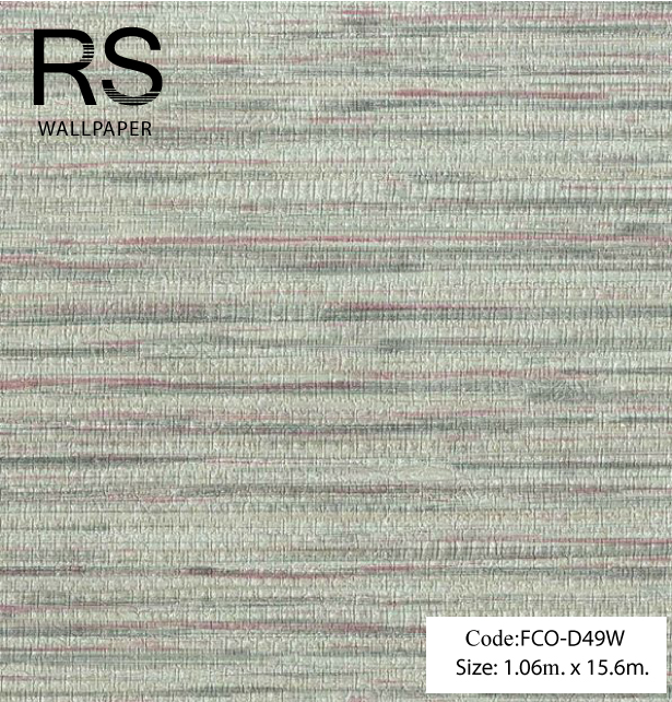 วอลเปเปอร์เทกเจอร์กระสอบพื้นสีเขียวอ่อน FCO-D49W