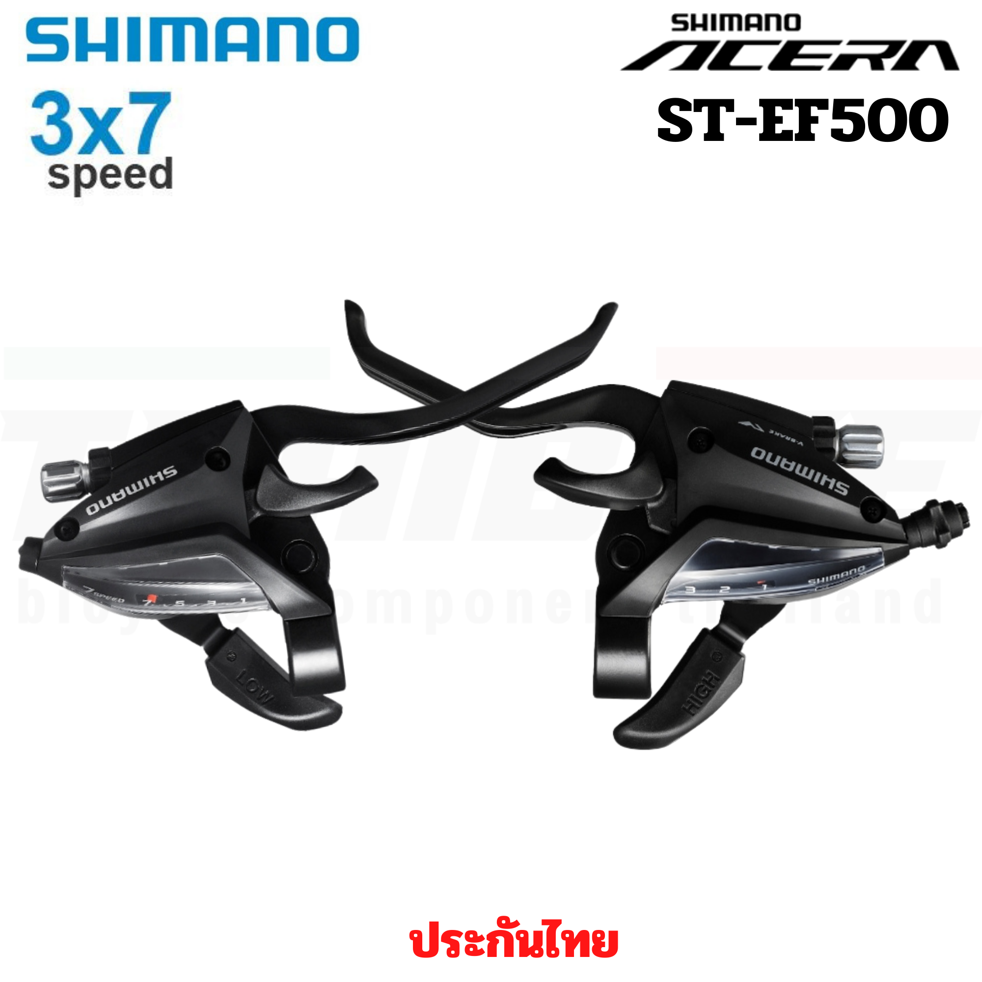 มือเกียร์จักรยานติดมือเบรค SHIMANO ACERA, STEF500, 3X7SPD 3X8SPD มีกล่อง