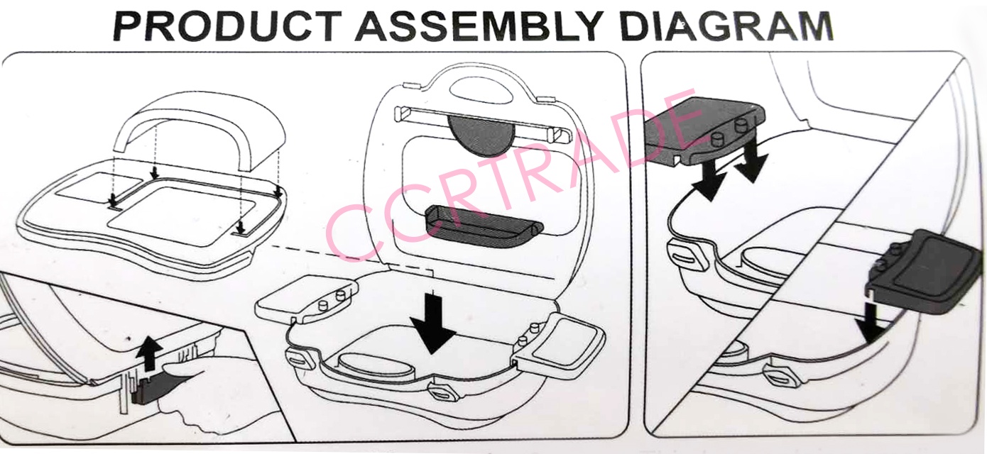 เซ็ทครัวพิซซ่า+เตาอบกระเป๋าหิ้ว 21x23 ซม.(1x3)