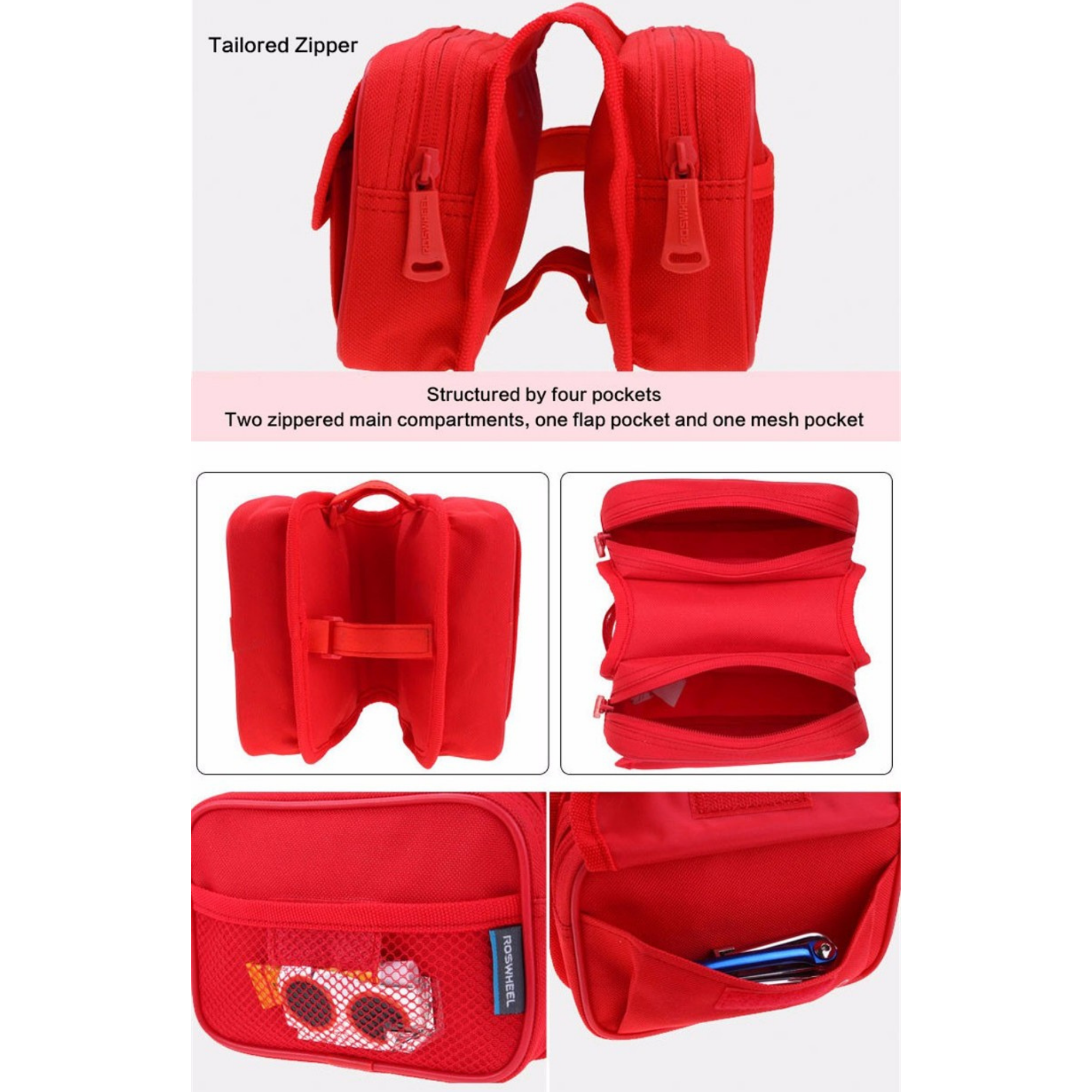 กระเป๋าจักรยานพาดเฟรม ROSWHEEL รุ่น 12655 ความจุ 1.5L