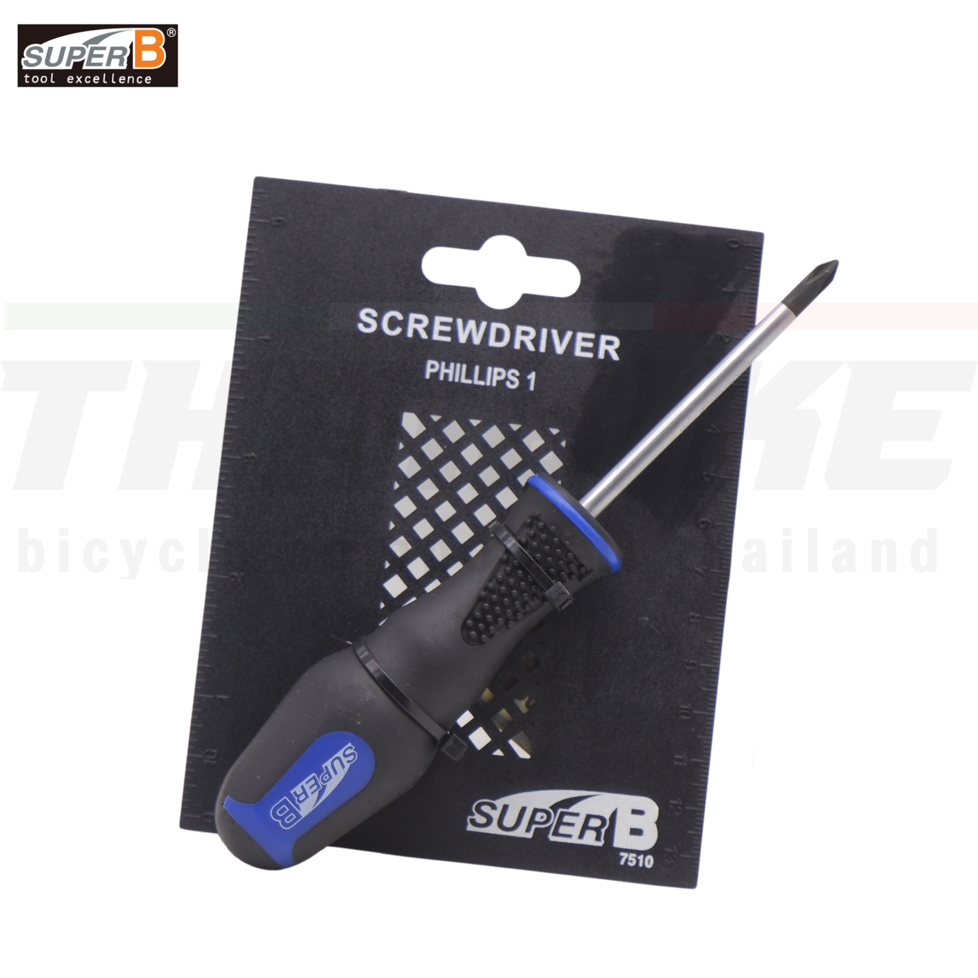 ไขควงหัวแฉก หัวแบน สำหรับงานจักรยาน SUPER B เบอร์ 5/6