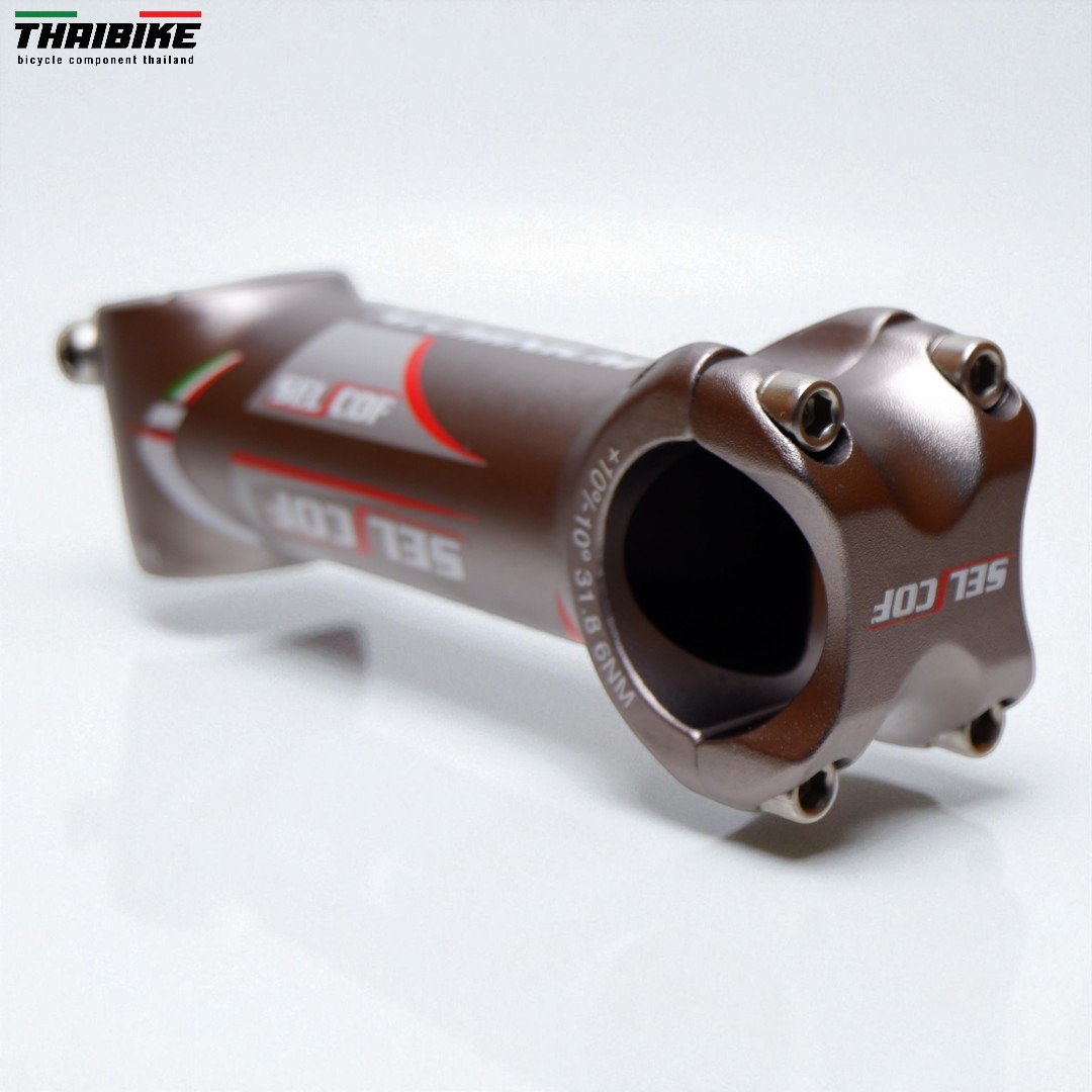 สเต็มจักรยาน SELCOF K043 ±10° 7071 อลูมิเนียม คอแฮนด์ 25.4/31.8 มม. น้ำหนักเบา แข็งแรง งานไต้หวัน