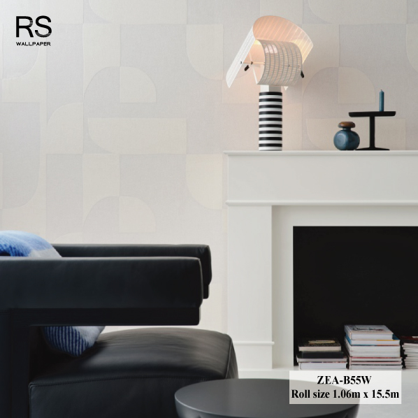 วอลเปเปอร์สไตล์โมเดิร์น สีครีม ZEA-B55W