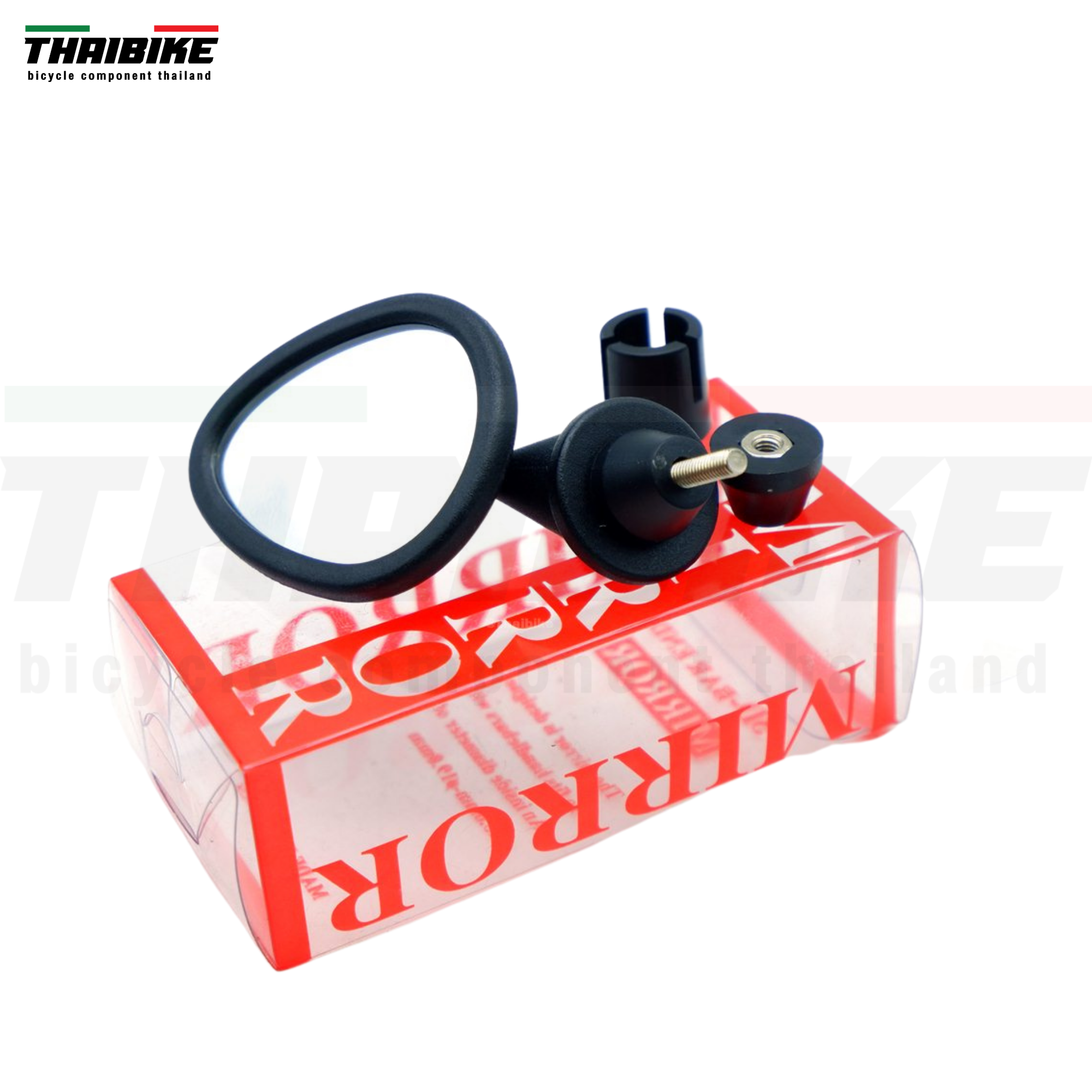 กระจกติดจักรยานเสือหมอบ THAIBIKE 3D MIRROR จักรยาน กระจกปลายแฮนด์ ติดได้ทั้งซ้ายและขวา