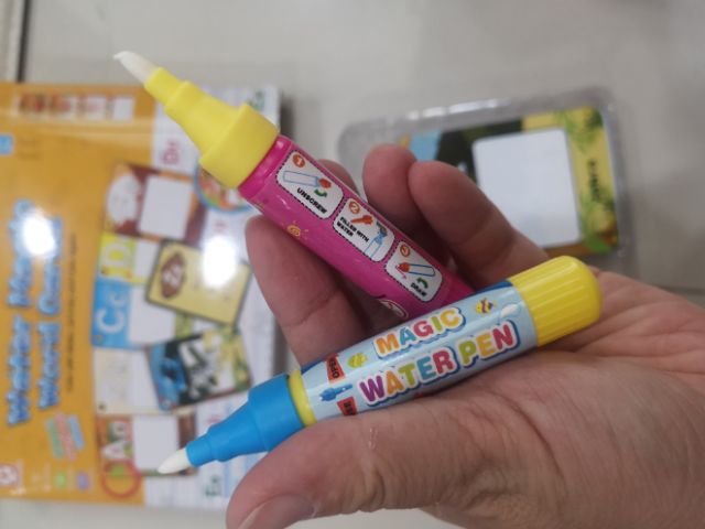 การ์ดระบายสีน้ำ แห้งแล้วระบายใหม่ได้ สอนภาษา